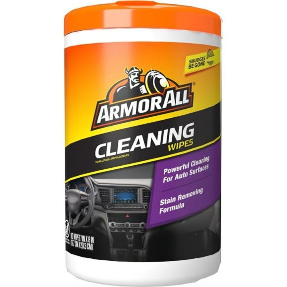 Armor All Cleaning Wipes 90 Count Car Interior Cleaner for Dashboard Vinyl Leath